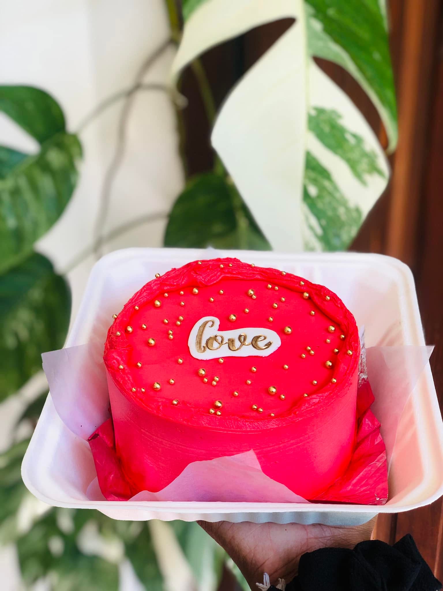 Love in Scarlet Bento Cake